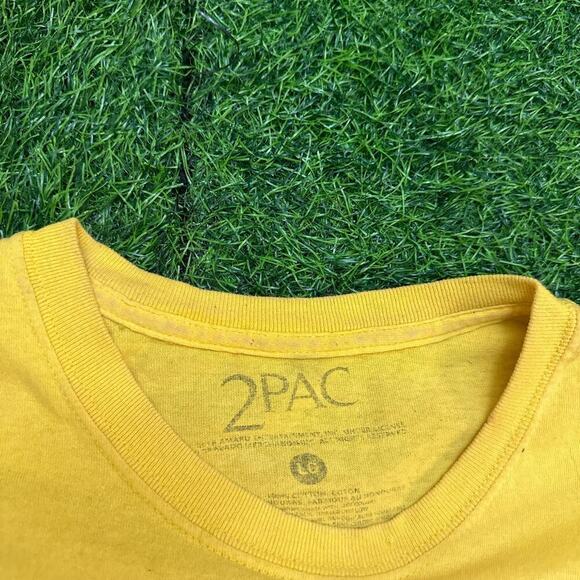 Retro 2Pac, Yellow Graphic Tee - Picture 3 of 4